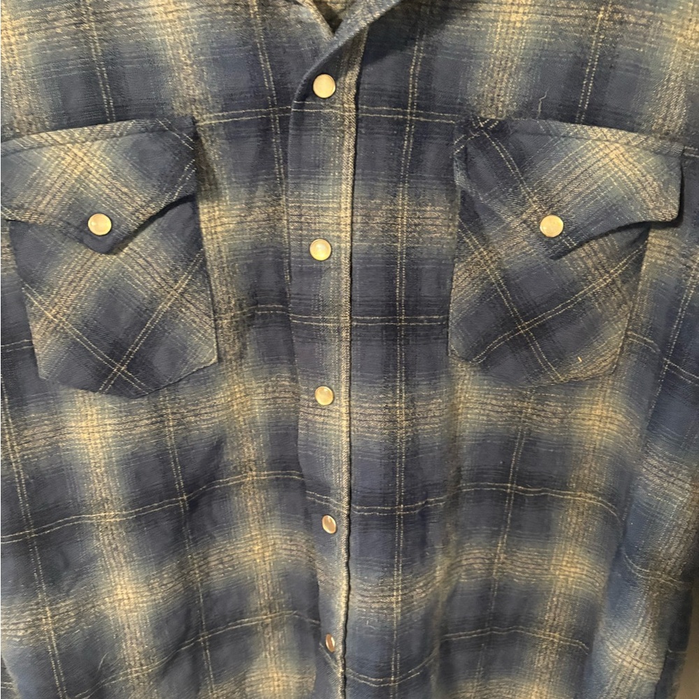 Pendleton Blue Pearl Snap Western Button Down Shi… - image 5